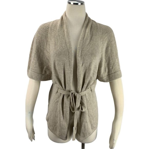 LOFT XS Wrap Cardigan Sweater Rabbit Hair Tie Ann - Picture 1 of 5